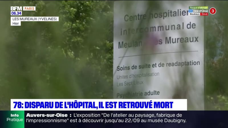 Les Mureaux: un patient atteint d'Alzheimer, disparu de l'hopital pendant trois jours, retrouvé mort