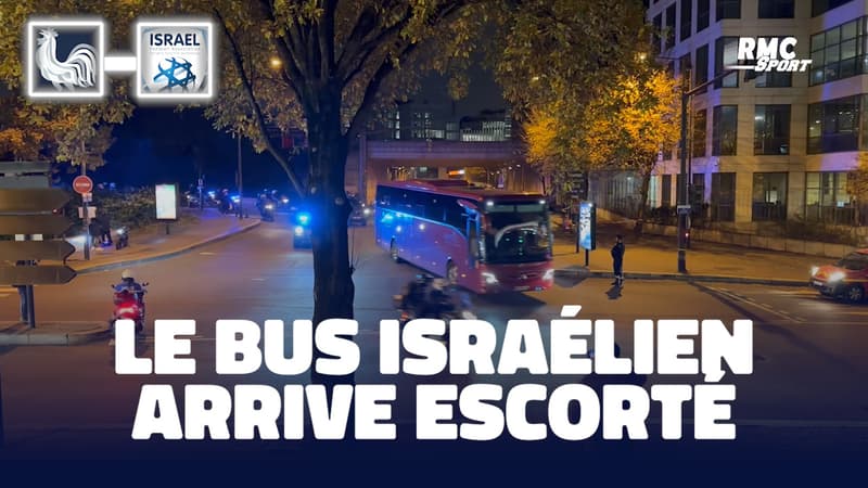 France - Israël : L'impressionnant dispositif de sécurité pour accompagner l'arrivée du bus israélien au Stade de France