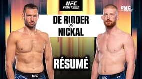 UFC - Résumé : coup de genou dévastateur... la hype Nickal s'est-elle poursuivie contre de Ridder ?