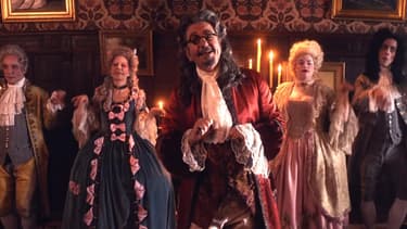 Richard Gotainer dans le clip "Saperlipopette".