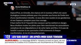 Violences en marge de la manifestation anti-LGV en Gironde: Bruno Retailleau apporte son soutien aux gendarmes et aux sapeurs-pompiers