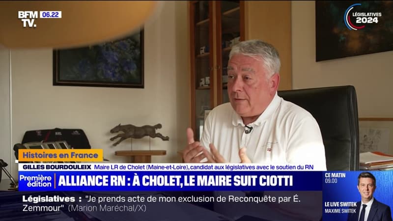 Législatives: le maire de Cholet, Gilles Bourdouleix, décide de suivre Éric Ciotti dans son alliance avec le RN