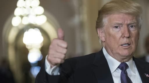Donald Trump, quittant le Capitole après une réunion sur la réforme des impôts, à Washington, le 16 novembre 2017 Donald Trump, quittant le Capitole après une réunion sur la réforme des impôts, à Washington, le 16 novembre 2017