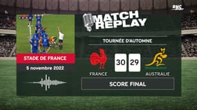 France 30-29 Australie  : La victoire historique des Bleus avec les commentaires RMC