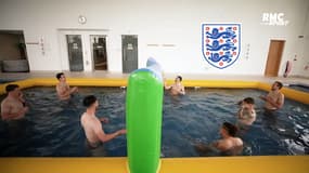 Angleterre : La partie acharnée des Three Lions au… "pool volleyball"