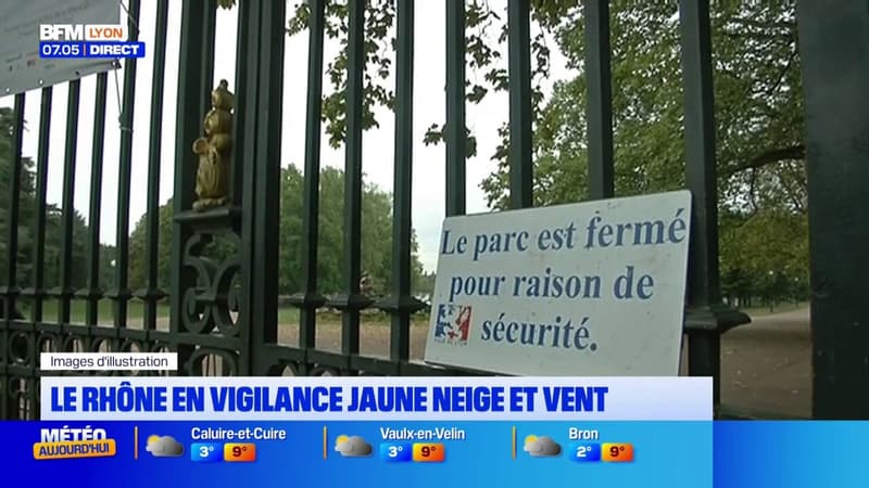 Le Rhône en vigilance jaune neige et vent