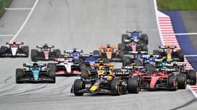 Le départ du GP d'Autriche de Formule 1, le 2 juillet 2023.