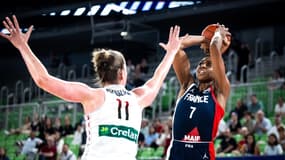 Sandrine Gruda, face à la Belgique, à Ljubljana, le samedi 24 juin 2023.