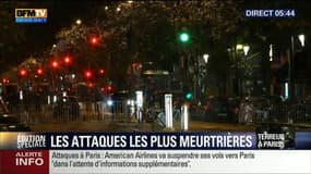 Attentats à Paris : des monuments aux couleurs du drapeau français en hommage aux victimes