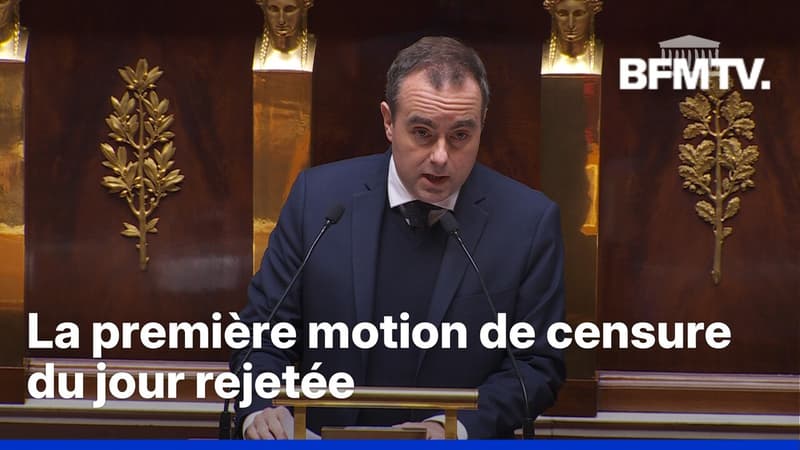 Budget: la motion de censure déposée par la gauche non socialiste rejetée