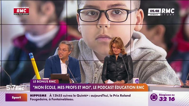 Le bonus RMC : "Mon école, mes profs et moi", le podcast éducation RMC - 03/11