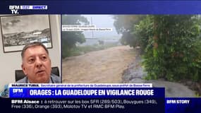 Guadeloupe: "À l'heure où nous nous parlons, la vigilance rouge est maintenue pour les fortes pluies", indique le secrétaire général de la préfecture et sous-préfet de Basse-Terre