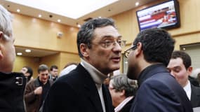 Patrick Devedjian, ici le 16 décembre 2012 à Antony, a remporté vendredi la primaire UMP à la candidature à la tête de Paris Métropole fin 2014.