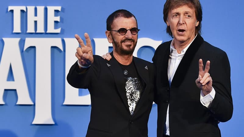 Ringo Starr et Paul McCartney en 2016.