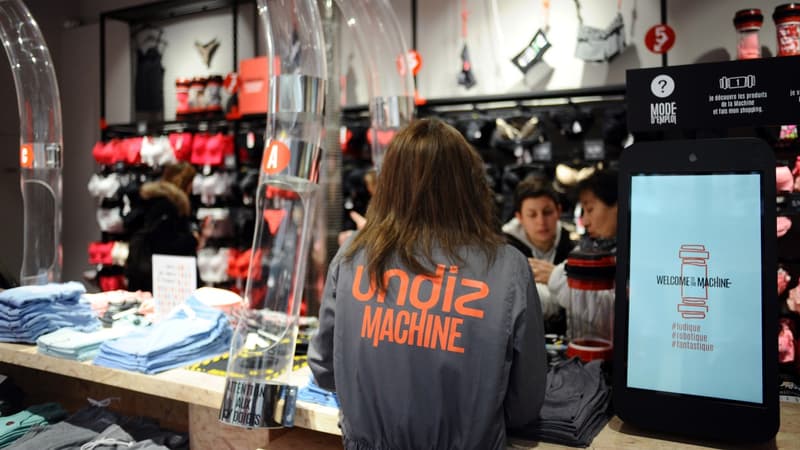 Les "Undiz Machines" fascinent les visiteurs de la boutique et "tous les fashion retailers du monde".