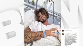 Le rappeur est actuellement hospitalisé.