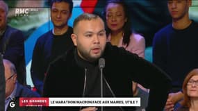 #GrandDebat - "@EmmanuelMacron essaye de rattraper 18 mois de politique où il s'est coupé des corps intermédiaires !" @AnasseKazib #GGRMC 