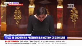 Laure Lavalette (RN) à Élisabeth Borne: "Nous refusons que la vie des Français soit la variable d'ajustement de votre politique désastreuse"