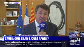 Alpes-Maritimes: "Nous allons reconstruire", assure Christian Estrosi