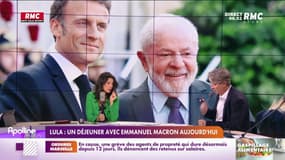 Portrait de Lula, président du Brésil reçu un France