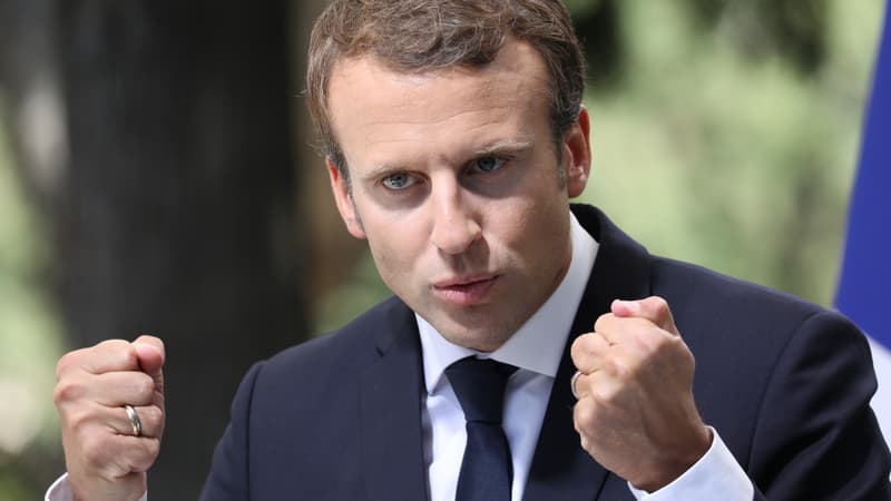 Le président de la République Emmanuel Macron, le 8 septembre 2017 à Athènes. 