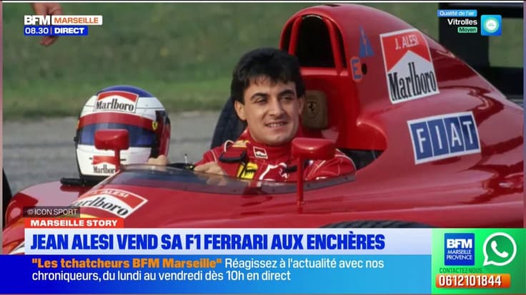 Jean Alesi vend sa F1 Ferrari aux enchères