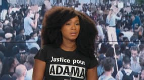 Assa Traoré sur le plateau de BFMTV, le 3 juin 2020.