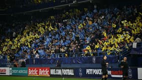 Les tribunes du Stade Michel d'Ornano à Caen lors de Bayeux-OM en Coupe de France le 13 janvier 2025