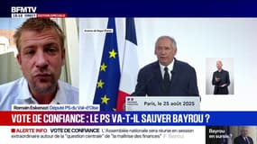 Vote de confiance du 8 septembre: "François Bayrou prépare sa sortie", affirme Romain Eskenazi, député PS du Val-d'Oise