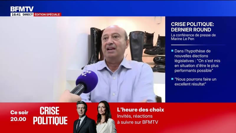 Pour ce gérant d'une boutique de chaussures âgé de 69 ans, suspendre la réforme des retraites, 