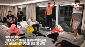 Confinement: L'hilarant repas d'anniversaire de Wawrinka pour ses 35 ans