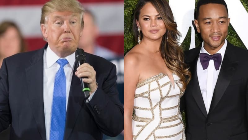 Donald Trump, Chrissy Teigen et John Legend