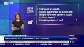 BFM Business avec vous : Licenciement d'un défenseur syndical, quels sont les éventuels risques pour l'employeur ? - 11/10