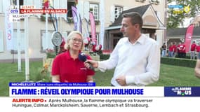 JO 2024: la maire de Mulhouse, Michèle Lutz, se réjouit du passage de la flamme olympique