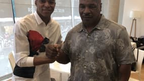Kylian Mbappé avec Mike Tyson