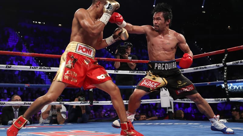 Jessie Vargas face à Manny Pacquiao