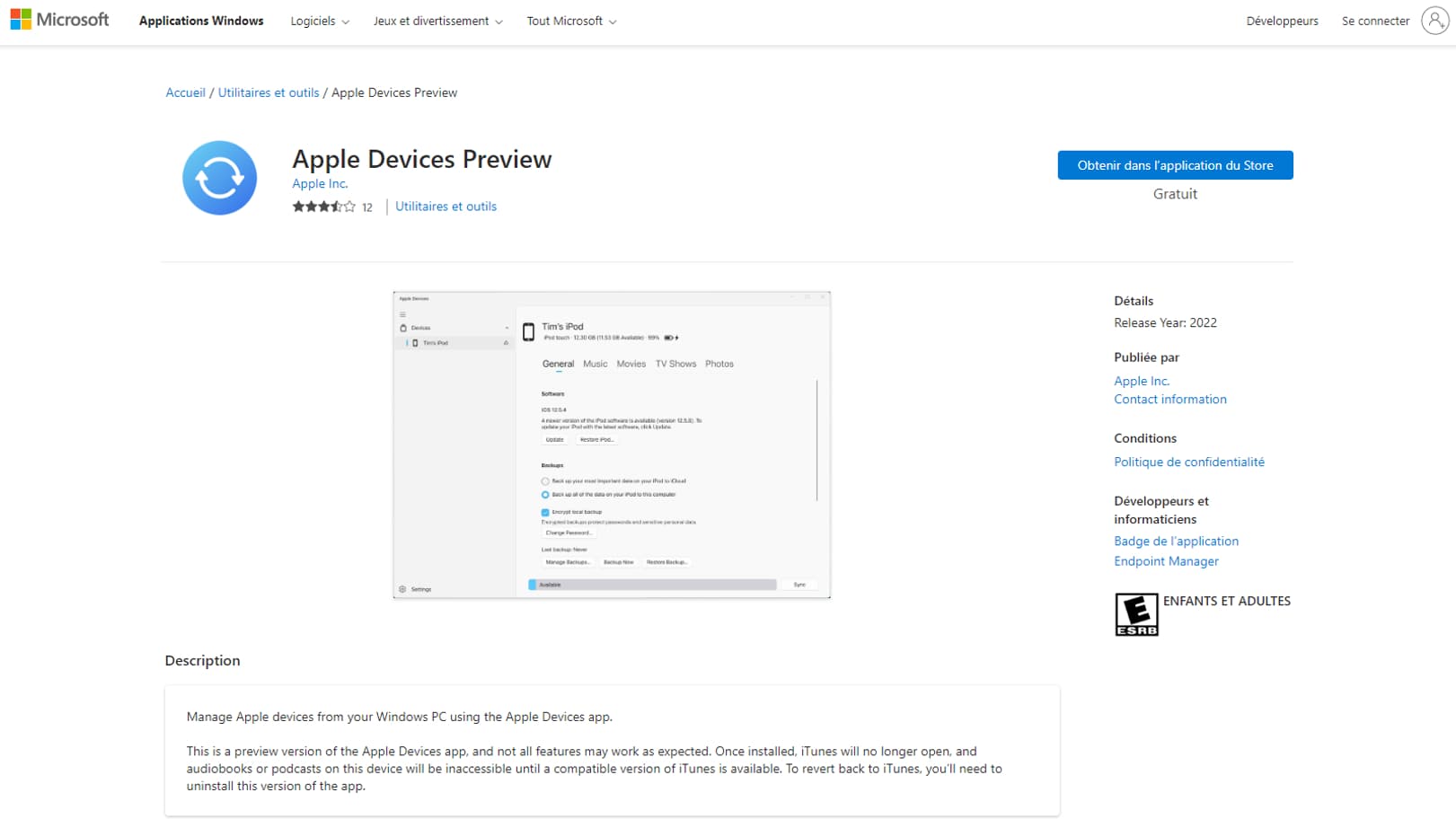 L'application Apple Devices permettra de gérer ses appareils via un ordinateur sous Windows