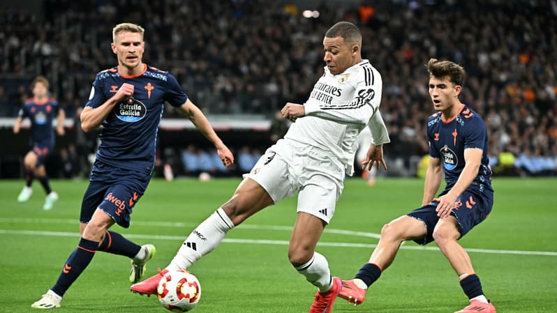 Kylian Mbappé face au Celta Vigo le 16 janvier 2025
