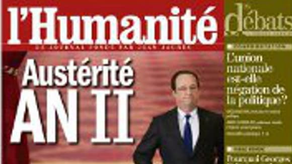 La Une de l'Humanité vendredi 17 mai