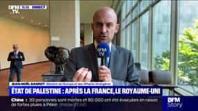 État de Palestine: "Nous avons sauvé une perspective politique qui était en danger de mort", se félicite Jean-Noël Barrot, ministre de l'Europe et des Affaires étrangères