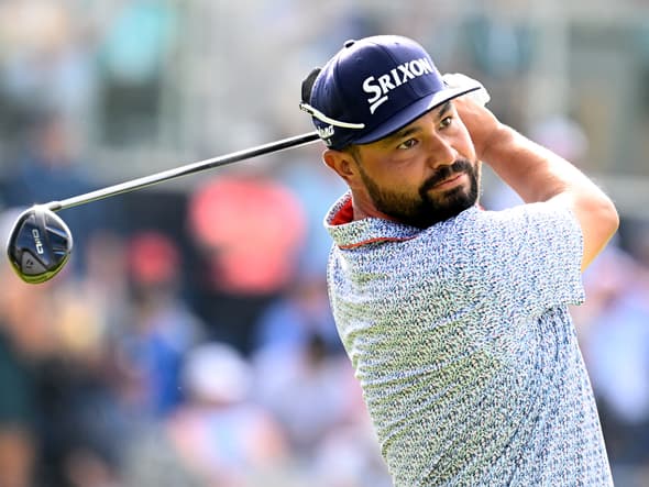 J.J. Spaun lors de l'US Open, le 14 juin 2025