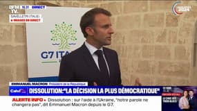 Emmanuel Macron sur le soutien à l'Ukraine: "Il n'y a rien qui est remis en cause" 