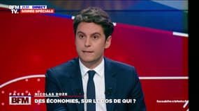 Économies budgétaires: "C'est l'État qui se sert la ceinture", assure Gabriel Attal