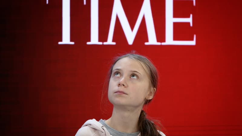 L'activiste suédoise pour le climat Greta Thunberg au centre des Congrès au Forum économique mondial à Davos, en Suisse, le 21 janvier 2020