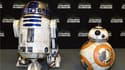 R2-D2 et BB-8 à la convention Star Wars à Anaheim en Californie en avril 2015.