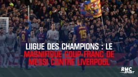 Ligue des champions : le coup-franc magnifique de Lionel Messi face à Liverpool
