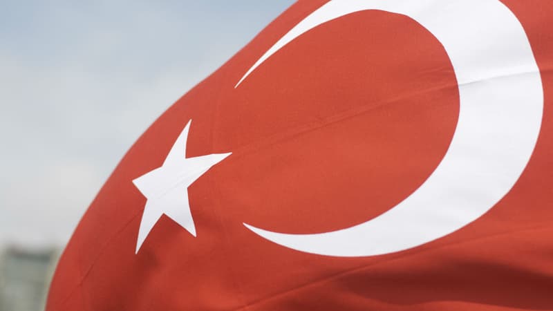 Le drapeau de la Turquie. Photo d'illustration