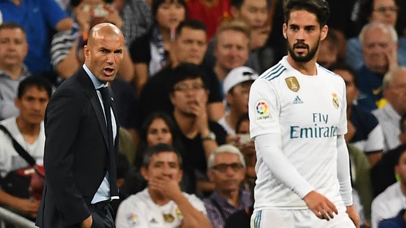 Zidane et Isco, le 1er octobre 2017.