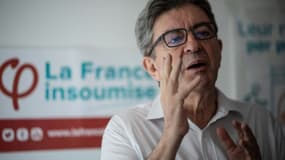 Le leader de la France insoumise (LFI) Jean-Luc Mélenchon, lors d'une conférence de presse à Marseille, le 6 juin 2020