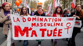Manifestation organisée par le "Collectif du droit des femmes" le 22 novembre 2014, à Paris. (Photo d'illustration)
